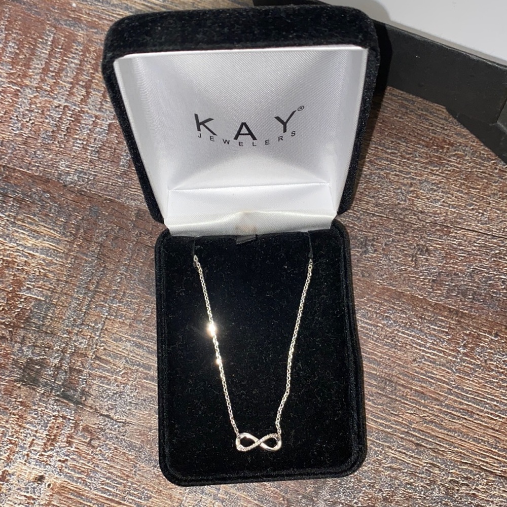 Authentic Kay’s jewelers infinity necklace